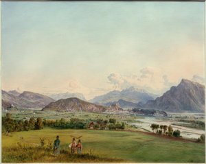 Vista su Salisburgo da Rudolf von Alt
